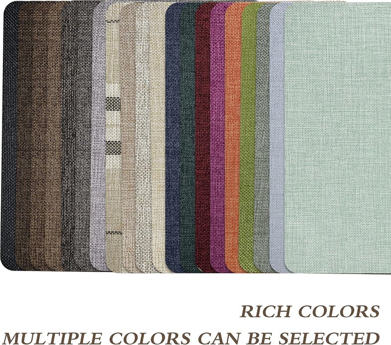 KING MOUNTAIN Coarse Linen Repair Patches, Self-Adhesive Linen Fabric Patches, 8X11 inch Extra Size, Multi Color, Can be Used for Linen Sofa Repair (8" x 11",Cream-Gray 1.0) - Image 3